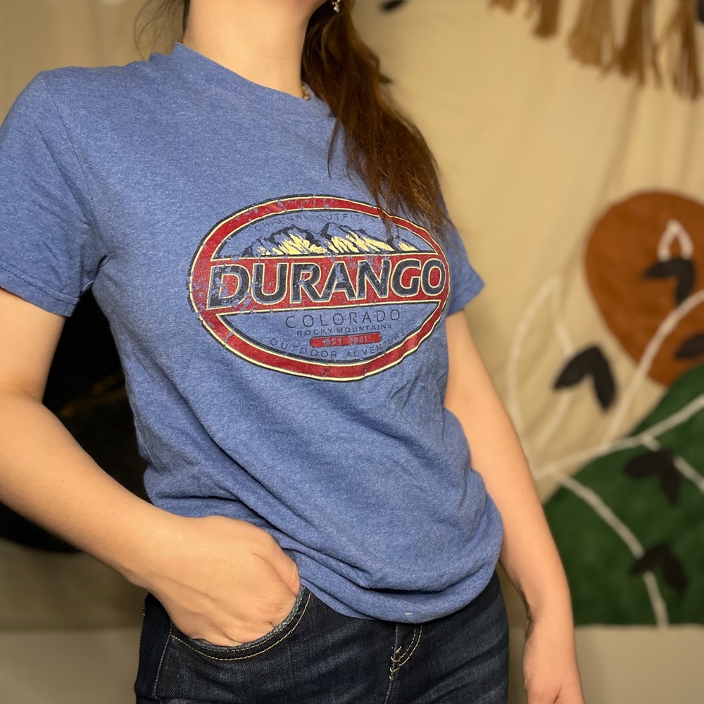 Vintage Blue Durango Graphic Tee